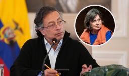 Petro sobre Laura Restrepo. / Fotos: Presidencia y Creative Commons.