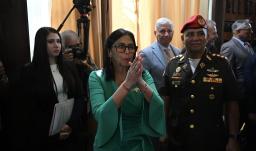 Delcy Rodríguez asume como presidenta encargada de Venezuela.