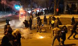 Manifestaciones en contra del ICE en Minneapolis. / Foto: AFP.
