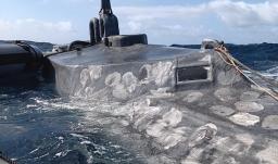 Incautación de submarino con cocaína. / Foto: Policía Nacional.