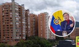 Petro sobre el aumento de arriendos. / Fotos: AFP y Presidencia.