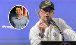 Petro le responde a Tomás Uribe. / Fotos: AFP y X. 