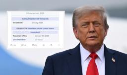 Trump con imagen alterada en Truth Social. / Foto: AFP y Truth Social.