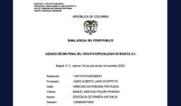 Condena de 30 años contra Darío Laíno Scopetta por doble homicidio.