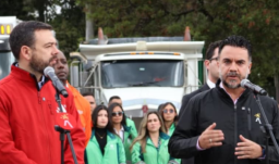 alcalde Carlos Fernando Galán y secretario general Miguel Silva Moyano