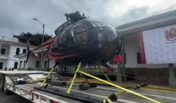 Incautación de helicóptero. / Foto: Fuerzas Militares.