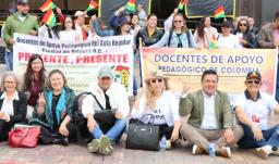 Paro de maestros. / Foto: X de ADE Bogotá.