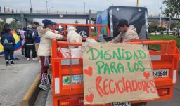 Recicladores en Bogotá. / Foto: Radio Nacional.