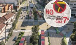 Protestas en el corredor verde. / Fotos: Alcaldía y Redes sociales.