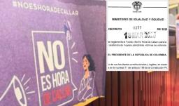 Fondo de No es Hora de Callar. / Foto: Archivo y Decreto.