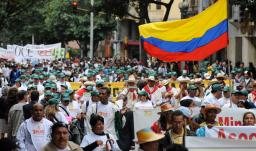 Paro nacional de Fecode. / Foto: AFP.