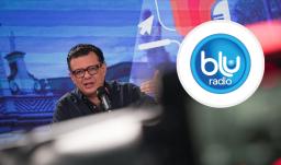 Gerente de RTVC desmiente a Blu Radio. / Foto: Julián Perilla - RTVC y Logo de Blu Radio.
