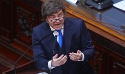 Javier Milei sobre presunto caso de criptomoneda. / Foto: AFP.