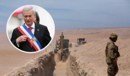 Kast en frontera de Chile y Perú. / Fotos: AFP.