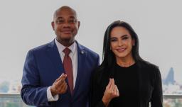 Murillo y Luz María Zapata. / Foto: X de Luis Gilberto Murillo.