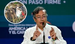 Presidente Petro sobre operación contra Iván Mordisco. / Fotos: AFP y X Gustavo Petro.