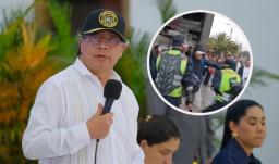 Petro sobre agresión en TM. / Fotos: Presidencia y captura de video.