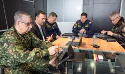 Reunión de defensa entre Colombia y Ecuador. / Foto: X MinDefensa.