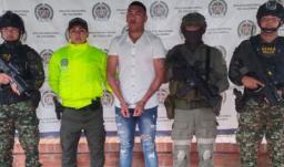 Captura de alias Chamo, disidente de las Farc. / Foto: Policía Nacional.