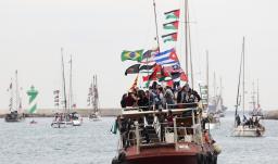 Flotilla rumbo a Gaza. / Foto: AFP.