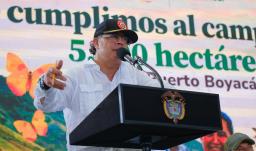 Presidente Petro en Puerto Boyacá. / Foto: Presidencia.