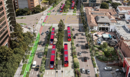 uno de los render del tramo tres del Transmilenio por la Séptima 