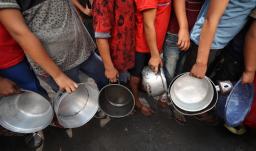 Día mundial en contra del hambre. / Foto: AFP.