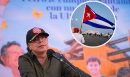 Petro sobre ayuda humanitaria a Cuba. / Fotos: Presidencia y AFP.