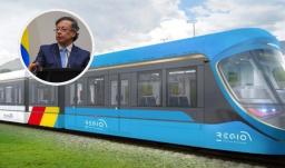 Petro sobre regiotram del Norte. / Fotos: Gobernación de Cundinamarca y Presidencia.