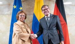 Cancilleres de Colombia y Alemania. / Foto: Cancillería.