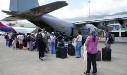 Colombianos repatriados desde Venezuela tras los terremotos