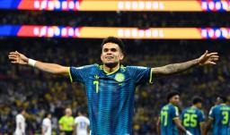 Luis Díaz en el Mundial. / Foto: AFP.