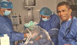 Nacimiento en buque hospital benkos Biohó. / Foto: MinSalud.