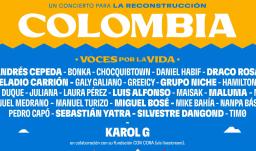 Así será el concierto gratuito para apoyar a las víctimas del terremoto en Colombia