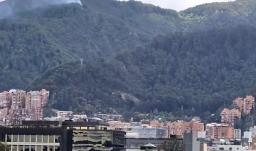 Incendio forestal es reportado en los Cerros Orientales de Bogotá