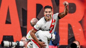 Falcao en celebración de los 100 años del Rayo Vallecano
