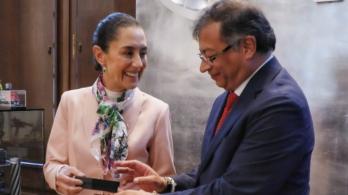Gustavo Petro y Claudia Sheinbaum. / Foto: X Gustavo Petro.