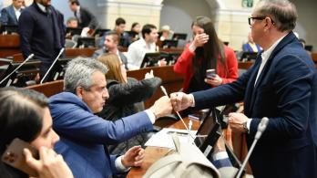 El ministro del Interior Luis Fernando Velasco en Congreso