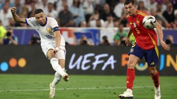 Kylian Mbappé en la Eurocopa 2024 ante España