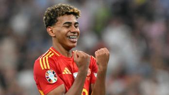 Lamine Yamal con España en la Eurocopa. / Foto: AFP.