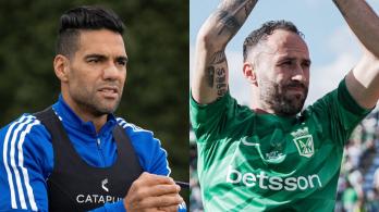 Falcao y Ospina, el duelo en Millonarios vs. Nacional. / Fotos: X de Millonarios y Atlético Nacional.