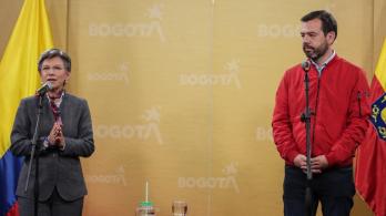 Retrasos de Transmilenio por la av 68 con Claudia López y Galán. / Foto: AFP.