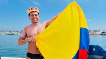 Jorge Iván del Valle, el primer latinoamericano en conseguir la Triple Corona de natación. / Foto: Instagram Jorge Iván del Valle.