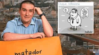 El caricaturista Julio César González, mejor conocido como Matador.