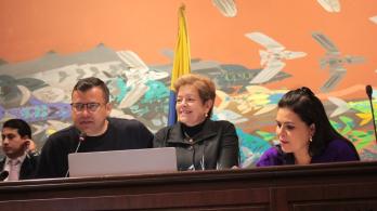 Ministra de Trabajo, Gloria Inés Ramírez, en debate por Reforma Laboral.