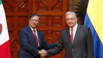Presidente de Colombia, Gustavo Petro, junto al presidente de México, AMLO.