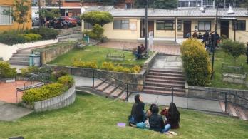 Huelga de hambre de estudiantes de la Universidad Colegio Mayor de Cundinamarca. / Foto: Facebook Universidad Colegio Mayor de Cundinamarca.