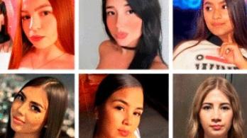 Jóvenes colombianas rescatadas en Veracruz, México.