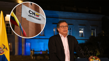 Presidente Petro durante anuncio del inicio del golpe de Estado, tras investigaciones del CNE por presupuesto de campaña