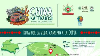 Recorrido de la chiva Ka'tikunsi